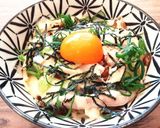 簡単♡サラダチキンとチーズの丼作り方3写真