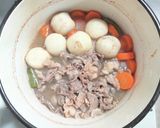 冷凍里芋と牛ばら肉で肉じゃが風作り方4写真