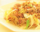 〖豚ひき肉のガーリック塩 黒胡椒焼きそば作り方7写真