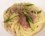 生ハムとアスパラのレモンパスタ作り方4写真