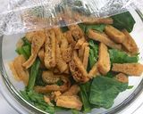 小松菜と油揚げの煮物★作り置き簡単レンジ作り方7写真