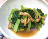 小松菜と油揚げの煮物★作り置き簡単レンジ作り方11写真