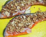 鮭のカリカリアーモンド焼き！香ばしく美味作り方4写真