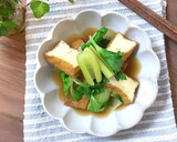 小松菜と油揚げの煮物★作り置き簡単レンジ作り方12写真