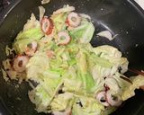 野菜炒め！？明太マヨ作り方3写真