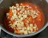 濃いトマト味　3種の根菜ミネストローネ　作り方5写真