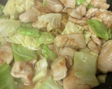 鶏胸肉とキャベツのおかか小エビ炒め作り方3写真
