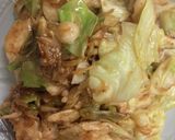 鶏胸肉とキャベツのおかか小エビ炒め作り方5写真
