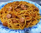 ポルミ：ナポリタンソーセージマシマシマシ作り方5写真