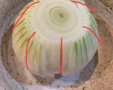 レンジで♪まるごと新玉ねぎのポン酢かけ作り方1写真
