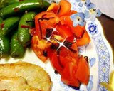 簡単！副菜に☆トマトの塩昆布和え作り方2写真