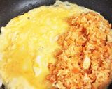 超簡単ふんわり くるりんオムライス作り方3写真