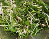 水菜と鶏むね肉のピリ辛和え作り方3写真