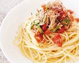 トマトとオクラの彩りさっぱりパスタ作り方5写真