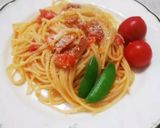 ミニトマトで♪簡単トマトパスタ作り方8写真