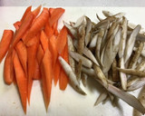 ☆シメはお蕎麦で！鶏つみれのごぼう鍋♪作り方1写真