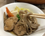 ☆シメはお蕎麦で！鶏つみれのごぼう鍋♪作り方7写真