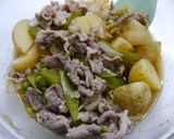 レンジで簡単！新じゃがと新玉葱の肉じゃが作り方4写真