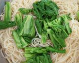 菜の花とスモークサーモンの冷製パスタ♪作り方7写真