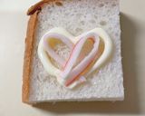 ♡カニカマのハートトースト♡作り方3写真