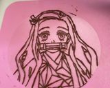 鬼滅の刃キャラケーキ　作り方2写真