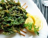 サクッとおいしい春菊としらすのフリット作り方6写真