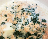 離乳食中期〜鮭とほうれん草のクリーム煮作り方5写真