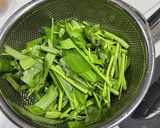 空芯菜のニンニク炒め作り方1写真