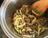 ごはん泥棒☆セロリの佃煮(肉そぼろ)作り方3写真