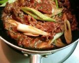 肉うどんで残ったお肉をお弁当の1品に作り方1写真