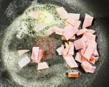 『ほうれん草とトマトソース』の『うどん』作り方6写真