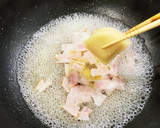 『ほうれん草とトマトソース』の『うどん』作り方7写真