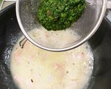 『ほうれん草とトマトソース』の『うどん』作り方8写真