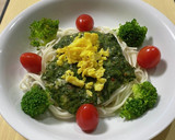『ほうれん草とトマトソース』の『うどん』作り方11写真