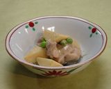 筍と鶏肉の白みそ煮作り方4写真