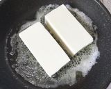 豆腐のバター醤油焼に紫蘇とチーズを乗せて作り方3写真