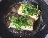 豆腐のバター醤油焼に紫蘇とチーズを乗せて作り方5写真