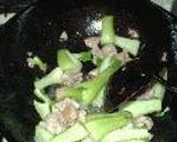 チンゲン菜と鶏肉の炒め煮作り方3写真
