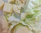 春キャベツ＆アンチョビのスパゲッティ作り方1写真