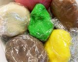 粘土のようなメロンパンのクッキー生地作り方4写真