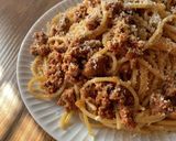 挽肉のラグーのパスタ（本気のボロネーゼ）作り方10写真