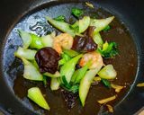減塩 海老とチンゲン菜きくらげ炒め作り方4写真