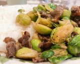 春薬膳！芽キャベツと牛肉炒め作り方8写真