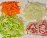 １歳〜OK　甘すぎないナポリタンうどん作り方1写真