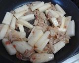 豚バラ肉と長芋のおか炒め作り方3写真