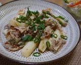 豚バラ肉と長芋のおか炒め作り方5写真
