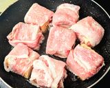 節約＆ご飯が進む！厚揚げの肉巻き角煮風♡作り方2写真