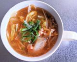 豚ミンチと白菜・もやしのスープ作り方8写真
