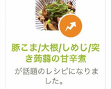 豚こま/大根/しめじ/突き蒟蒻甘辛炒め煮作り方8写真