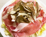 ◆簡単 豚肉と白菜のレンチン蒸し◆作り方4写真